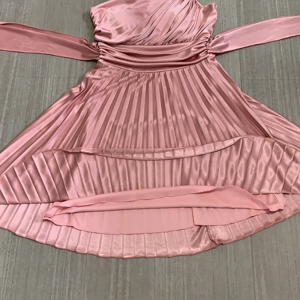 Pink one shoulder dress - Picture 12 of 16